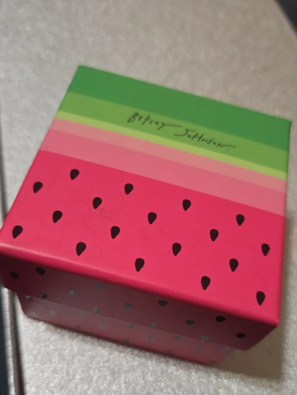 Betsey Johnson Red Gingham Heart Stud Earrings NWT/NIB